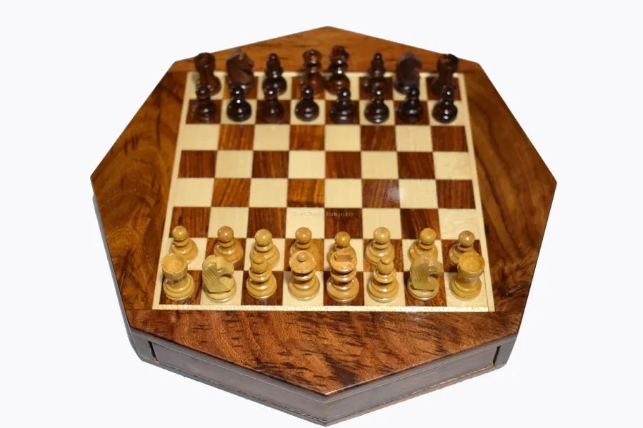 obrazek 4 Piękny komplet magnetycznych szachów podróżniczych - The Chess Empire