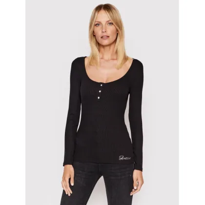 Zdjęcie Guess Bluzka W2YP46 KBCO2 Czarny Slim Fit