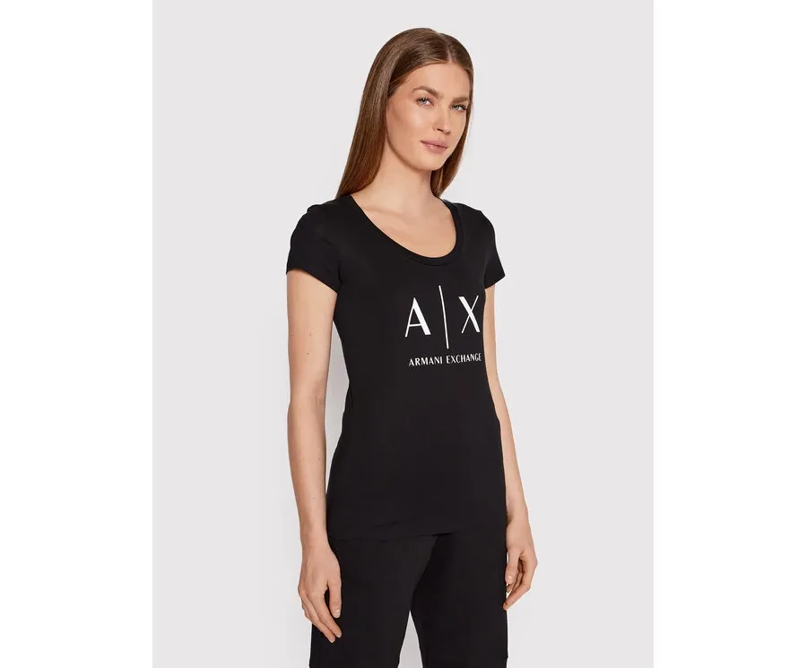 obrazek 1 Armani Exchange T-Shirt 8NYT70 YJ16Z 1200 Czarny Regular Fit