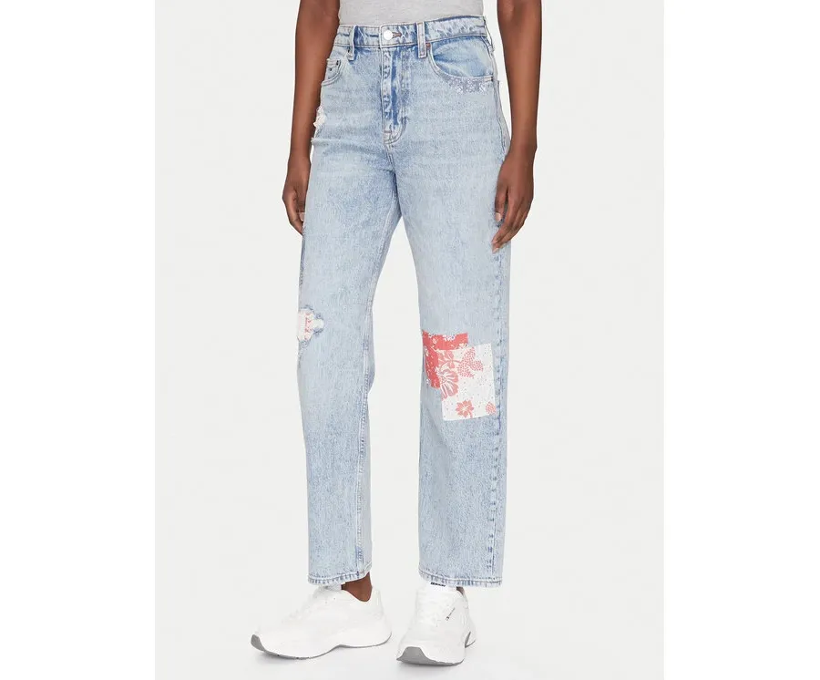 obrazek 1 Tommy Jeans Jeansy Layla DW0DW20017 Niebieski Straight Fit