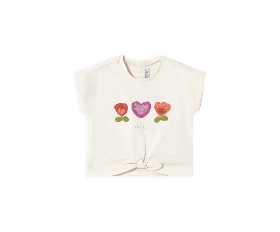 obrazek 1 Mayoral T-Shirt 1046 Beżowy Regular Fit