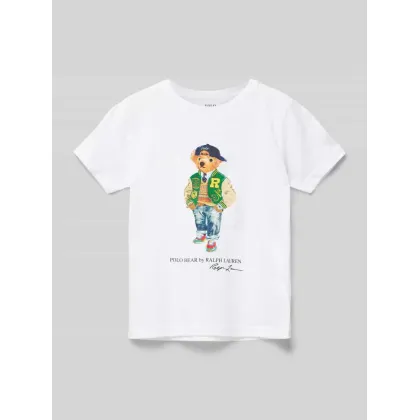 Zdjęcie T-shirt o kroju regular fit z okrągłym dekoltem