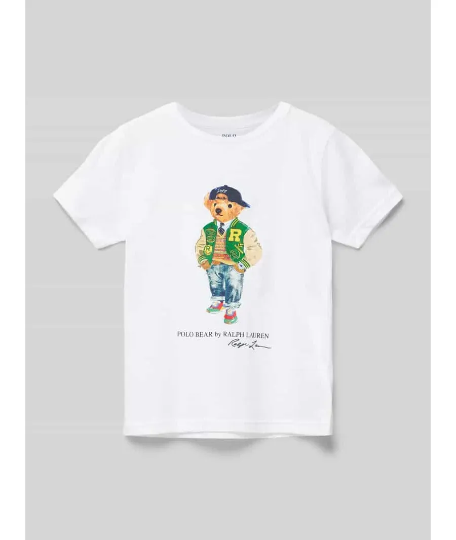 obrazek 1 T-shirt o kroju regular fit z okrągłym dekoltem
