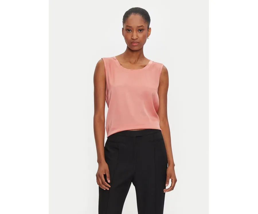 obrazek 1 ViCOLO Bluzka TB0038 Koralowy Regular Fit