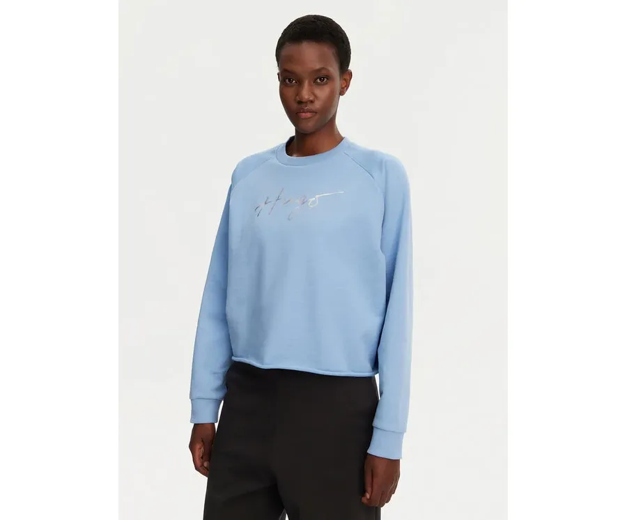 obrazek 1 HUGO Bluza Darace 50534271 Błękitny Relaxed Fit