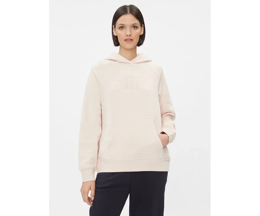 obrazek 1 4F Bluza 4FAW23TSWSF0765 Écru Relaxed Fit