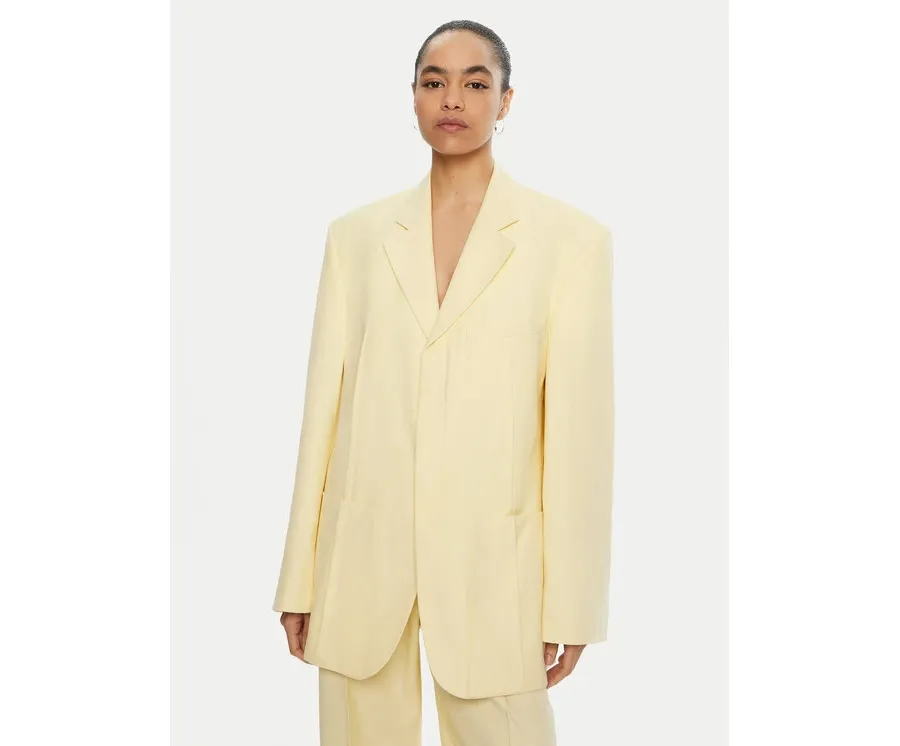 obrazek 1 JACQUEMUS Marynarka 22E213JA101 Żółty Regular Fit