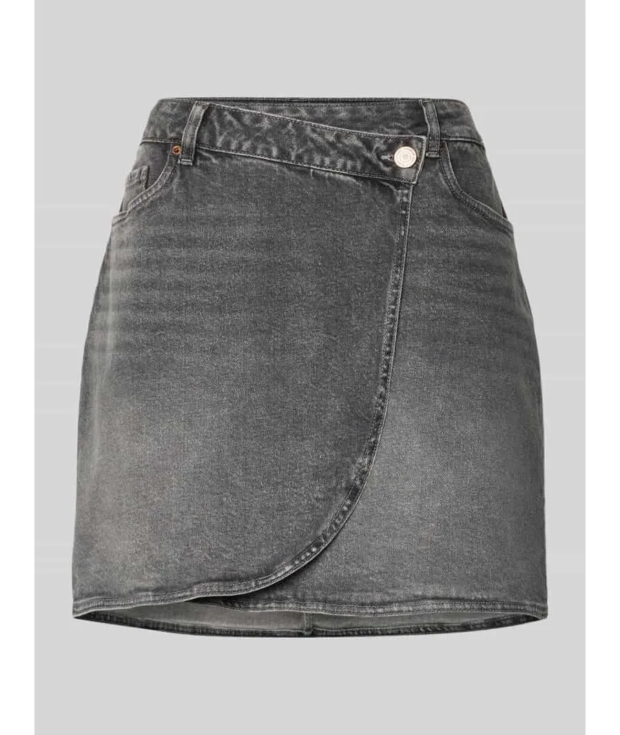 obrazek 1 Spódnica jeansowa w stylu kopertowym o linii A model ‘BETTY’