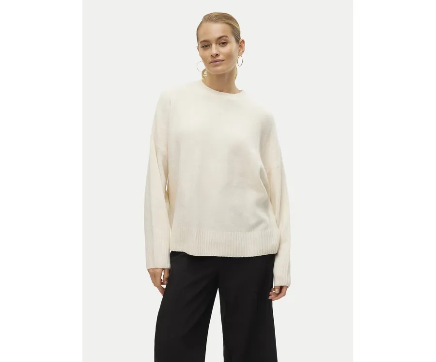 obrazek 1 Vero Moda Sweter Boom 10320463 Écru Loose Fit