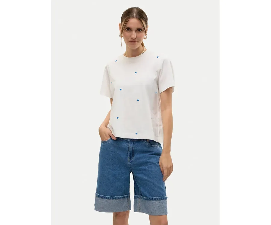 obrazek 1 Vero Moda T-Shirt Solvei 10325318 Biały Regular Fit