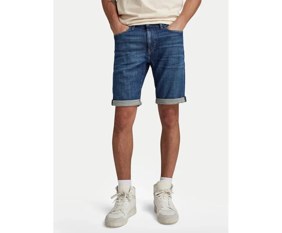 obrazek 1 G-Star Raw Szorty jeansowe 3301 D10481-D441-G318 Niebieski Slim Fit