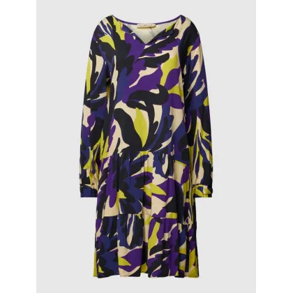 Zdjęcie Sukienka o długości do kolan z wiskozy ze wzorem na całej powierzchni