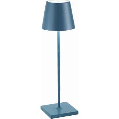 Zdjęcie Niebieska lampa na biurko Poldina 38 cm
