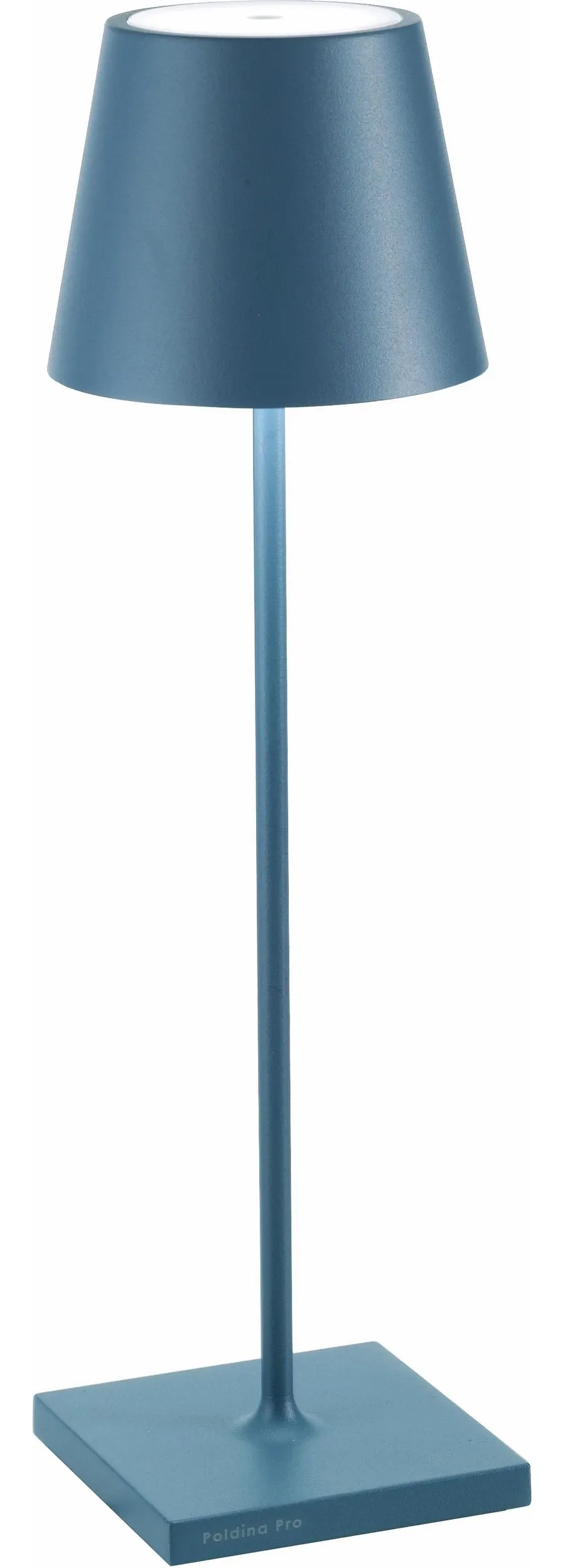 obrazek 1 Niebieska lampa na biurko Poldina 38 cm