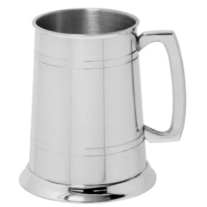 Picture Tin beer mug with a classic handle