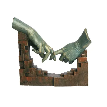 Zdjęcie Piękna subtelna dekoracja biurkowa - splecione place