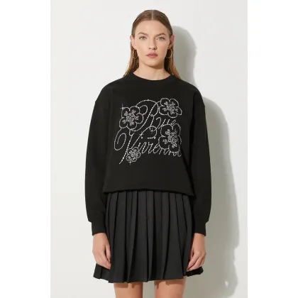 Zdjęcie Kenzo bluza bawełniana Constellation Emb Classic damska kolor czarny z aplikacją FE62SW1654MF.99J