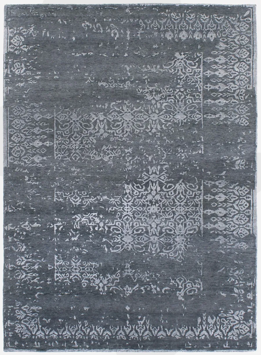 picture 1 Elegant gray exclusive 3D carpet - SENSES FADED 7076