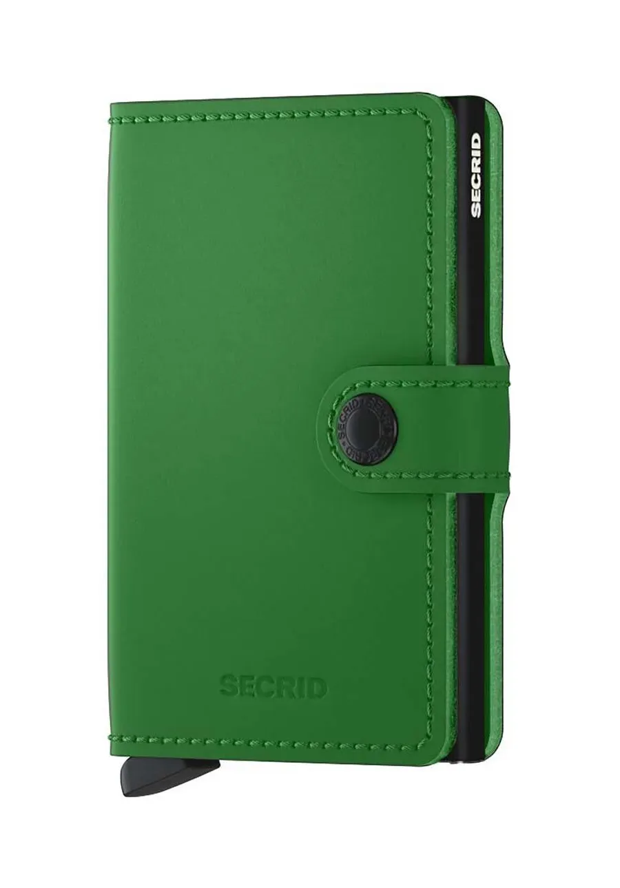 obrazek 1 Secrid portfel skórzany Miniwallet Matte Bright Green kolor zielony