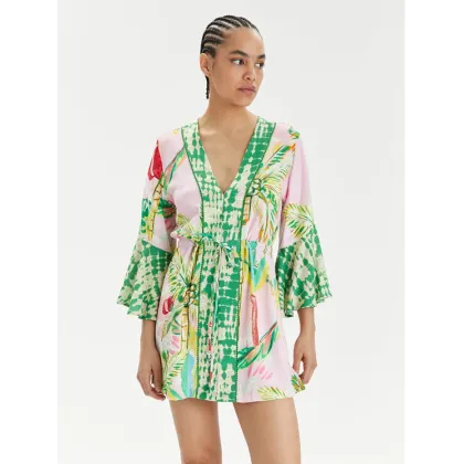 Zdjęcie Maaji Kimono Retro Palms PT2472CPO001 Kolorowy Relaxed Fit