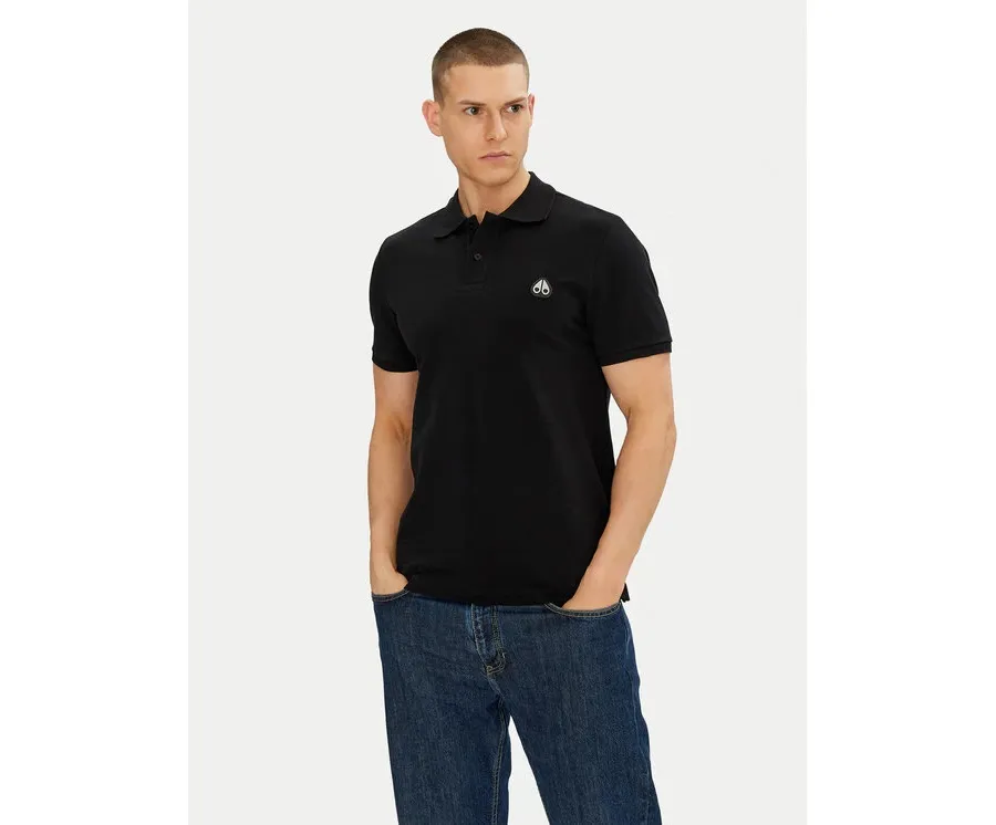 obrazek 1 Moose Knuckles Polo Everett M34MT712 Czarny Slim Fit