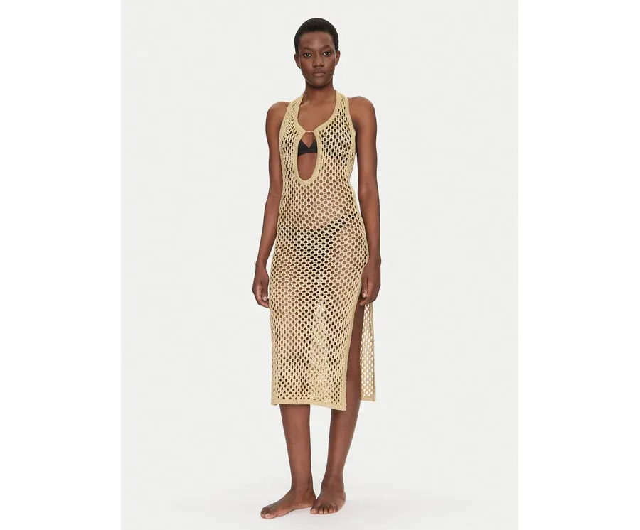 obrazek 1 Chantelle Sukienka plażowa Pulp Metallic C22RW0 Beżowy Regular Fit