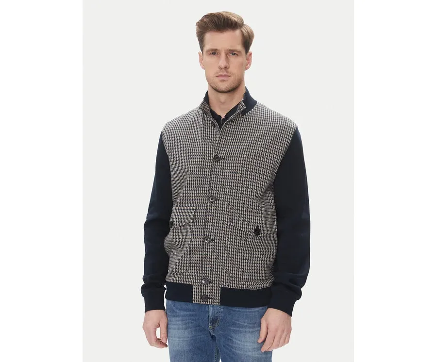 obrazek 1 Bugatti Bluza 8750 75173C Granatowy Regular Fit