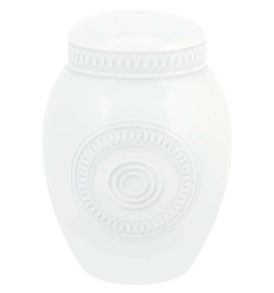 obrazek 3 Porcelanowy zestaw – solniczka i pieprzniczka Ornament z białym rzeźbiarskim ornamentem - Vista Alegre