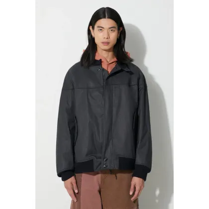 Zdjęcie Baracuta kurtka bomber Cotton PU Derby męski kolor granatowy przejściowa BRCPS0985