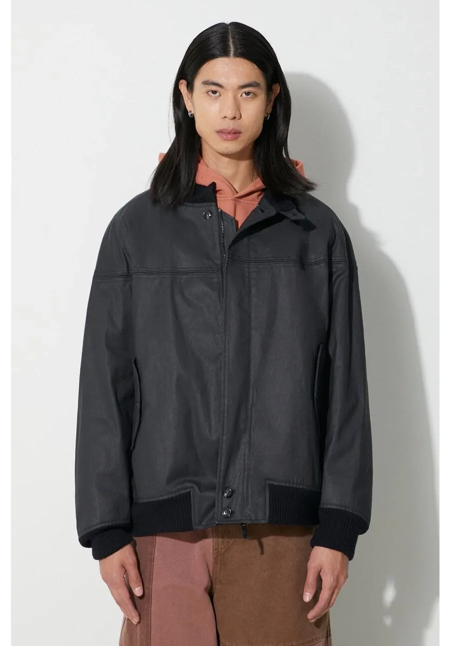 obrazek 1 Baracuta kurtka bomber Cotton PU Derby męski kolor granatowy przejściowa BRCPS0985