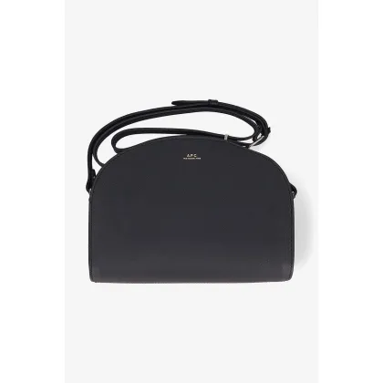 Zdjęcie A.P.C. torebka skórzana Sac Demi-lune kolor czarny PXBJQ.F61048-BLACK