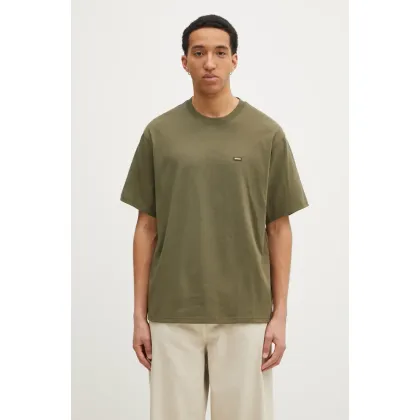 Zdjęcie Dickies t-shirt bawełniany Clancy Heavyweight Tee Ss Military Gr męski kolor zielony gładki DK0A4Z4LMGR1