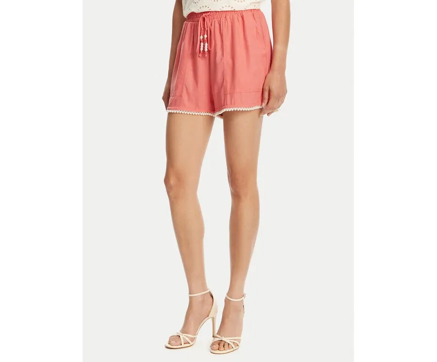 obrazek 1 TWINSET Szorty materiałowe 251LM2QGG Koralowy Regular Fit