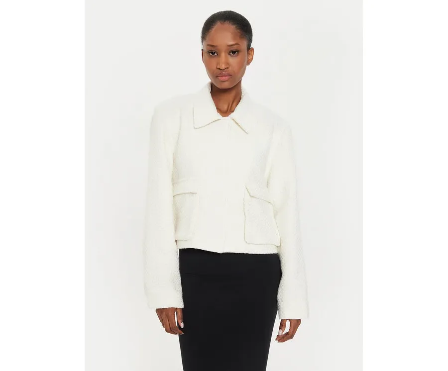 obrazek 1 Karen by Simonsen Marynarka Pepper 10105051 Écru Regular Fit