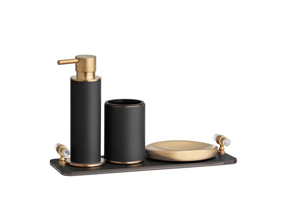 obrazek 6 Złocona matowa podstawka na mydło 14x9,5xH2 cm