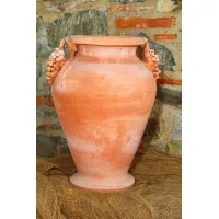 Picture Decorative flower amphora made of terracotta - Fornace Masini