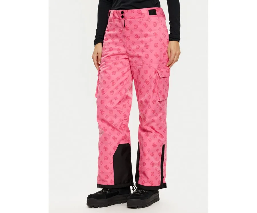 obrazek 1 Guess Spodnie narciarskie W4PB60 WH0K0 Różowy Regular Fit
