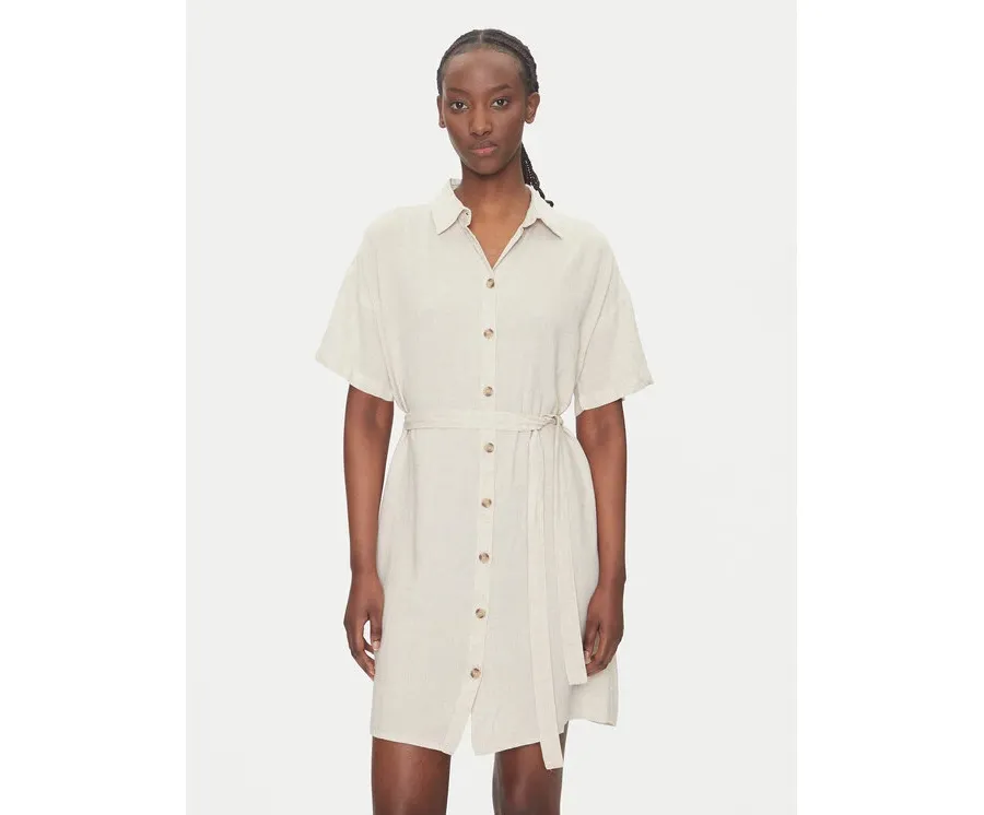 obrazek 1 Vero Moda Sukienka koszulowa Thea 10333791 Beżowy Loose Fit