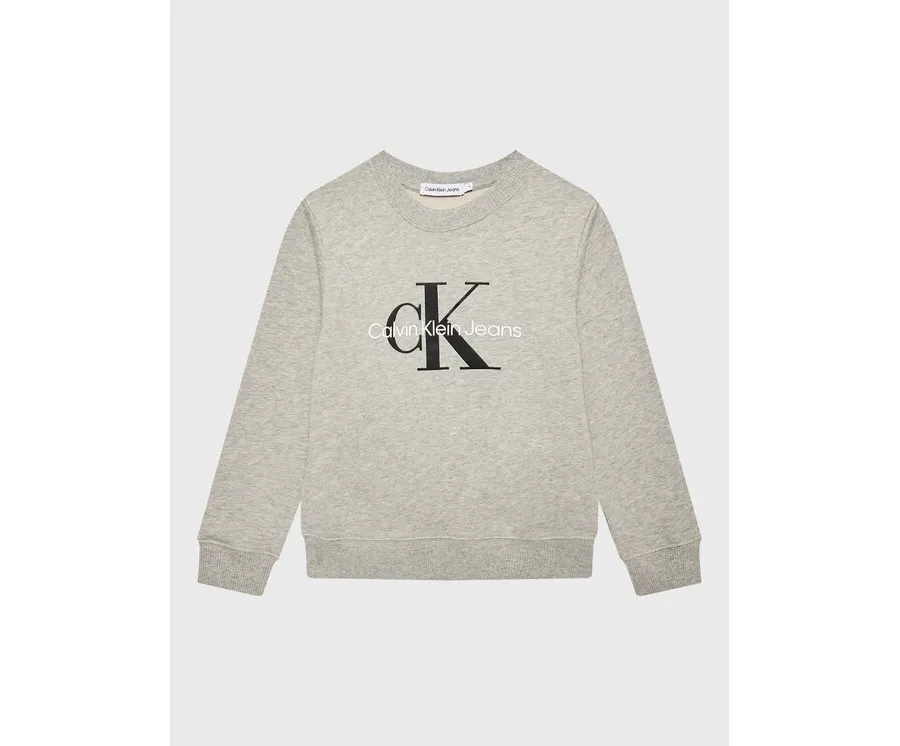 obrazek 1 Calvin Klein Jeans Bluza Monogram Logo IU0IU00265 Szary Regular Fit