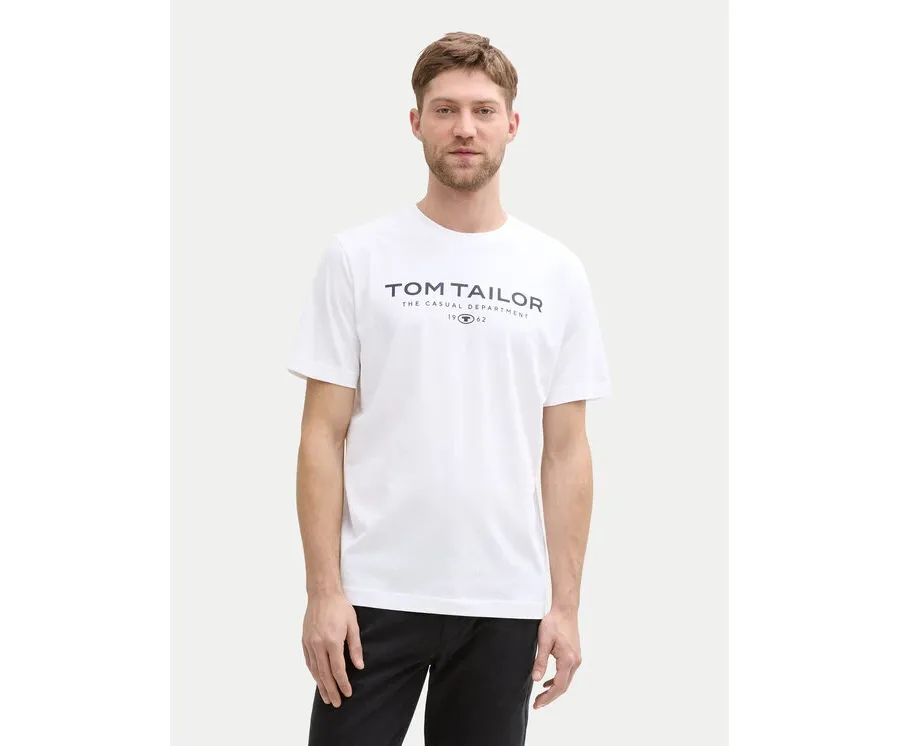 obrazek 1 Tom Tailor T-Shirt 1045773 Biały Regular Fit