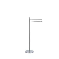 Zdjęcie Stylowy wolnostojący stojak z 2 wieszakami na ręczniki do łazienki - Stilhaus