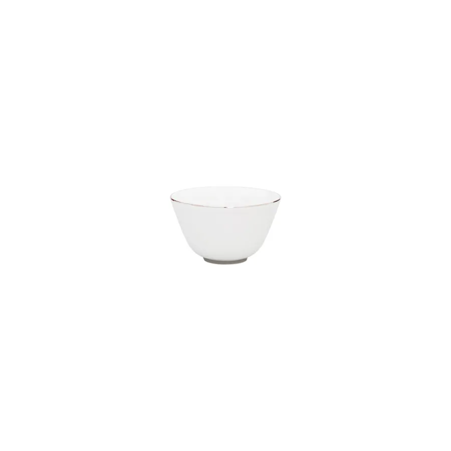 obrazek 1 Porcelanowa miseczka 10 cm ze srebrnym wykończeniem - Porcel