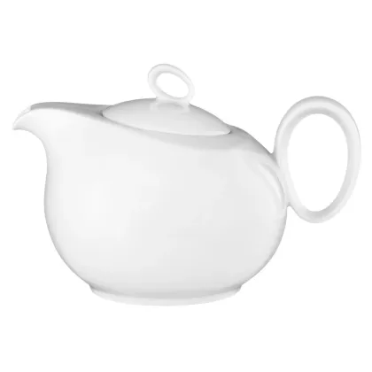 Picture Luxurious white porcelain tea kettle in a modern style - Seltmann Weiden