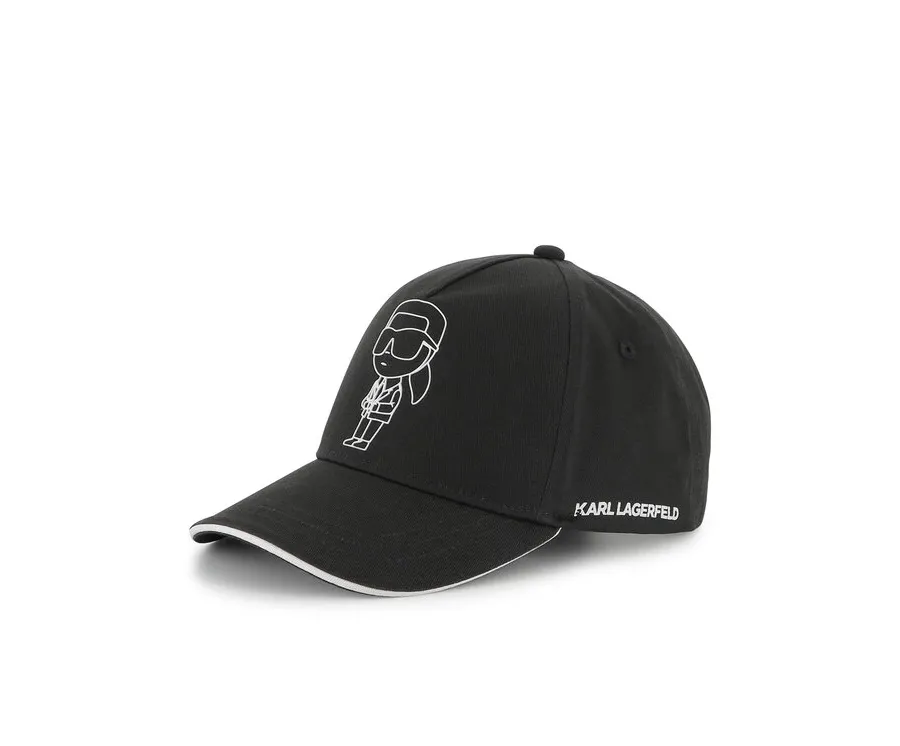 obrazek 1 KARL LAGERFELD Czapka z daszkiem Z30396 Czarny