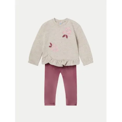 Zdjęcie Mayoral Komplet bluzka i legginsy 2706 Bordowy Regular Fit