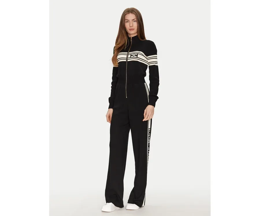 obrazek 1 Elisabetta Franchi Kombinezon KT-54S-51E2 Czarny Regular Fit