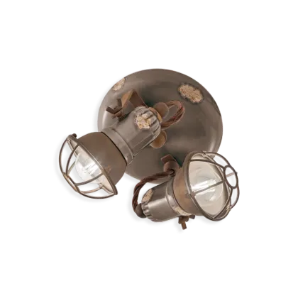 Zdjęcie Włoska lampa sufitowa-plafoniera Loft w stylu retro