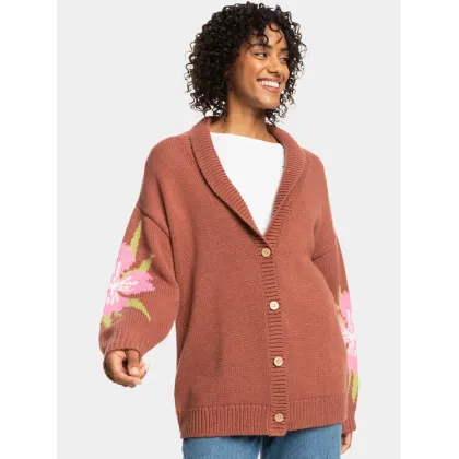 Zdjęcie Roxy Kardigan Hand On Heart Swtr ERJSW03584 Pomarańczowy Regular Fit