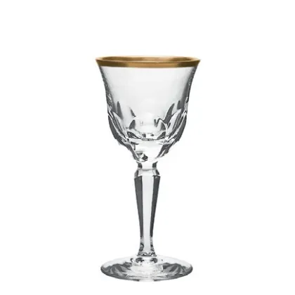 Zdjęcie Ekskluzywny kielich do likieru - Kryształ ze złotym zdobieniem