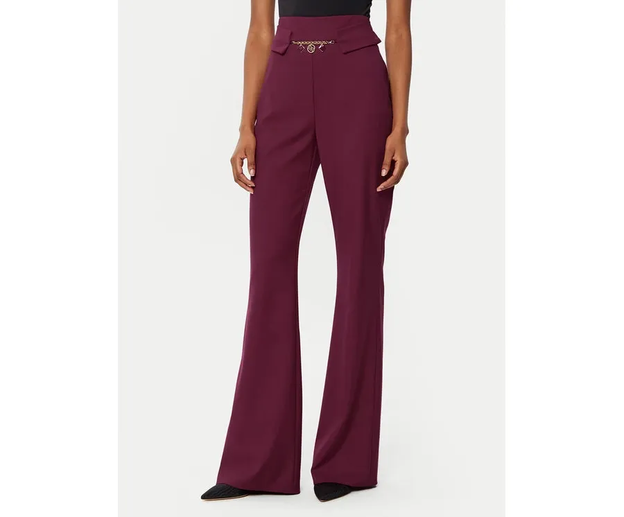 obrazek 1 Rinascimento Spodnie materiałowe CFC0121884003 Bordowy Regular Fit